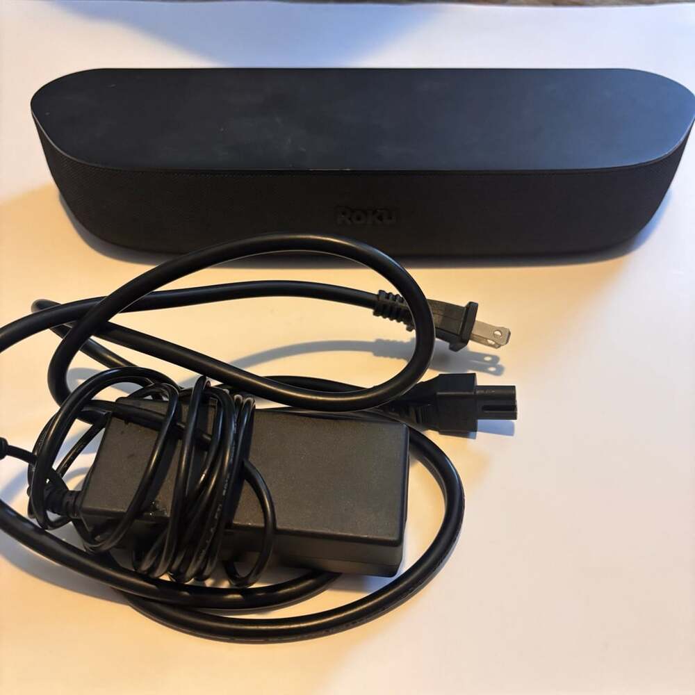 Roku 9102x Smart Soundbar Black Audio System with Power Cable